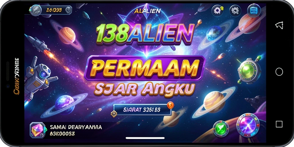 Tampilan gameplay menarik di 138ALIEN dengan tema luar angkasa.