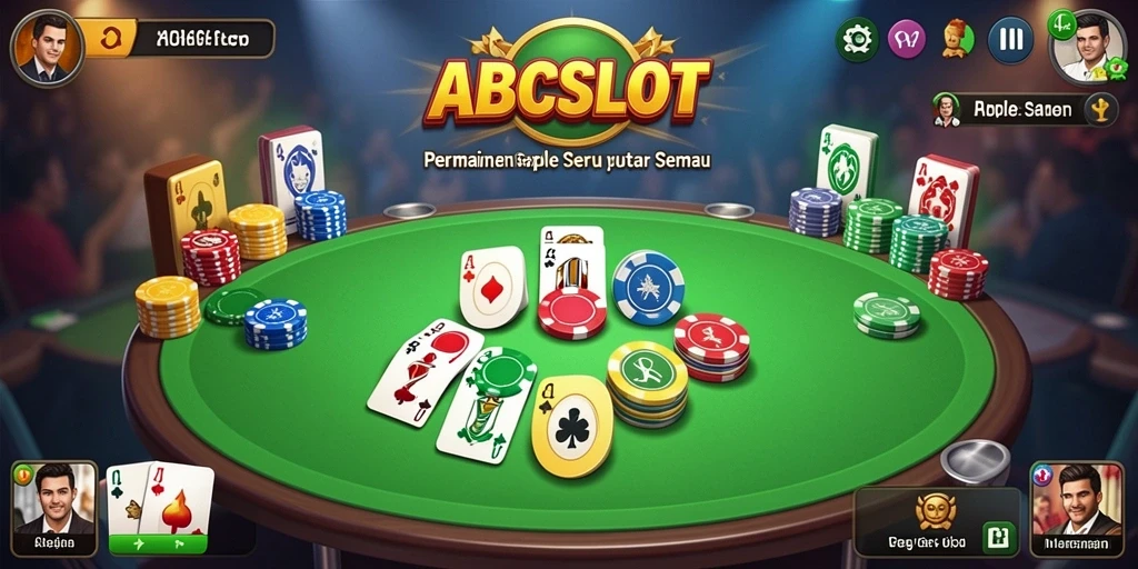 Tampilan seru gameplay Gaple di ABCSLOT dengan teman-teman.