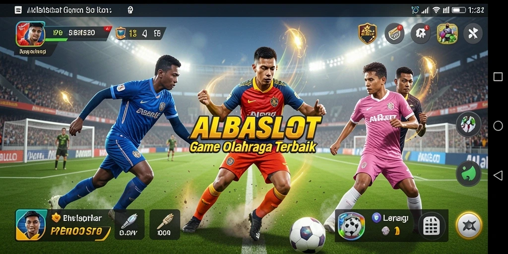 Tampilan gameplay seru dalam game olahraga ALBASLOT.