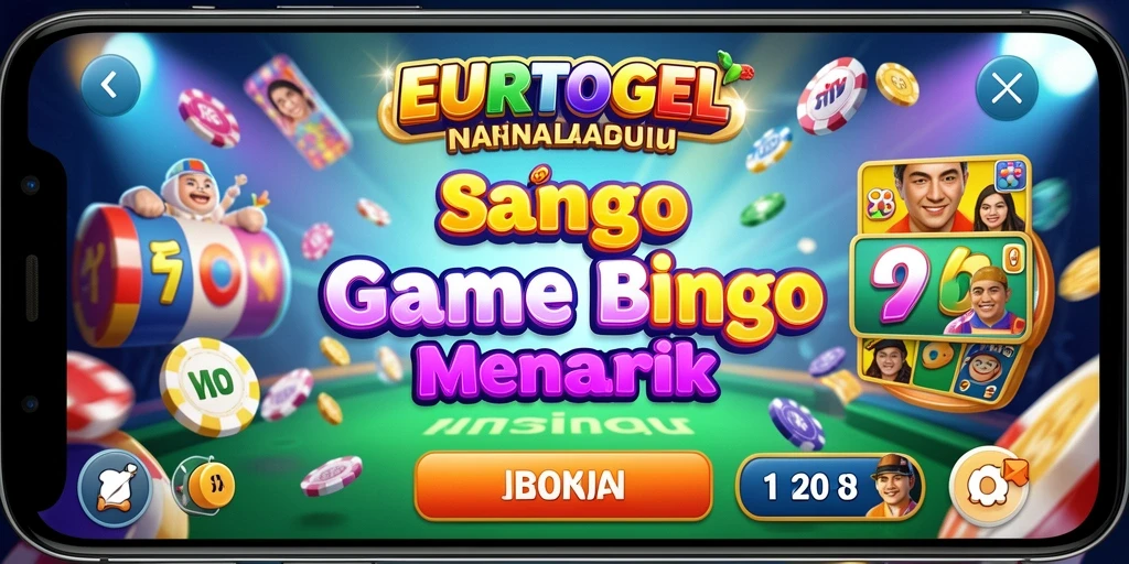 Screenshot gameplay Bingo di EUROTOGEL yang seru dan interaktif.