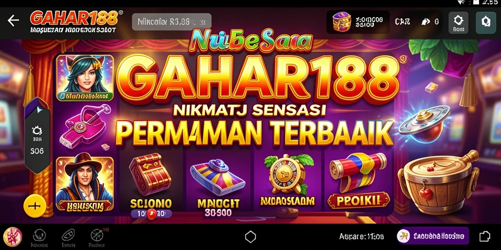 Screenshot GAHAR188 menampilkan pengalaman bermain slot yang seru dan menarik.