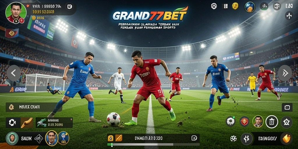 Screenshot gameplay GRAND77BET yang memperlihatkan aksi olahraga seru.