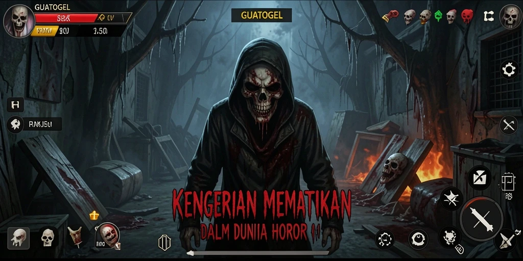 Tangkapan layar GUATOGEL menampilkan momen menakutkan dalam perjalanan bermain.