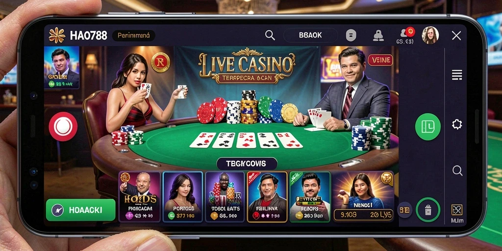 Tampilan gameplay seru dari HAO788 dalam Live Casino.