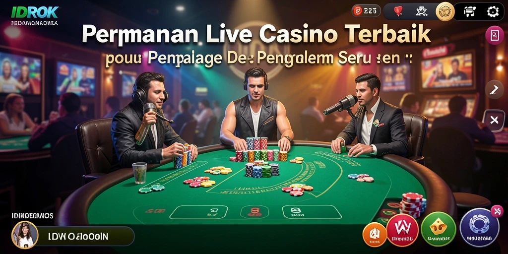 Tampilan menarik dari gameplay Live Casino IDROK.
