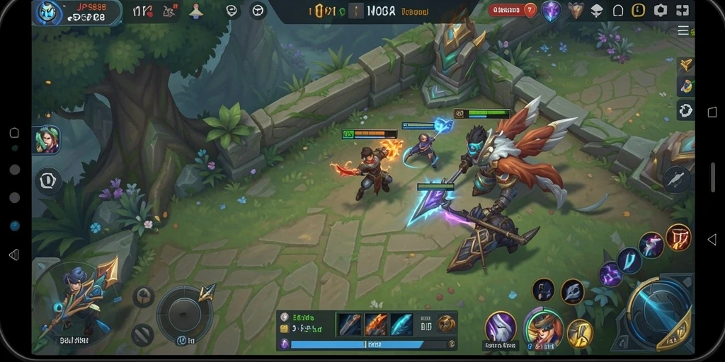 Tampilan gameplay seru JPS88 saat tim bertarung di arena.