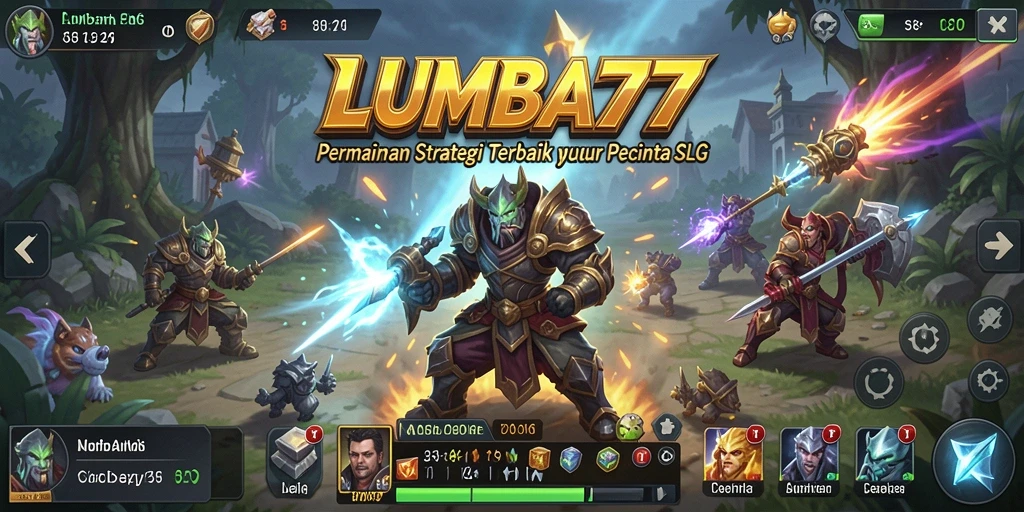 Tampilan gameplay LUMBA77 dengan aksi pertempuran yang mendebarkan.