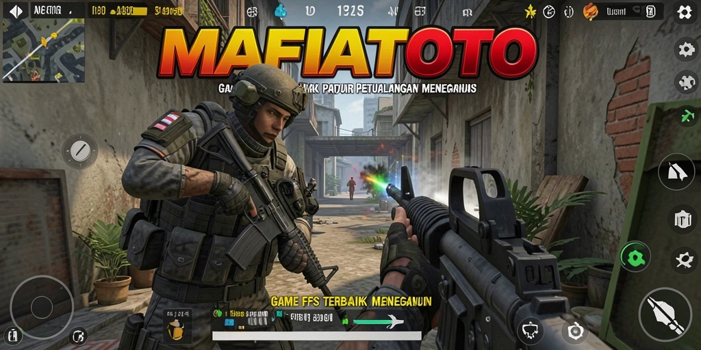 Tampilan seru gameplay MAFIATOTO dengan aksi tembak-menembak intens.