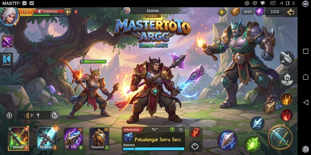 Tangkapan layar gameplay MASTERTOTO yang menampilkan pertarungan seru.
