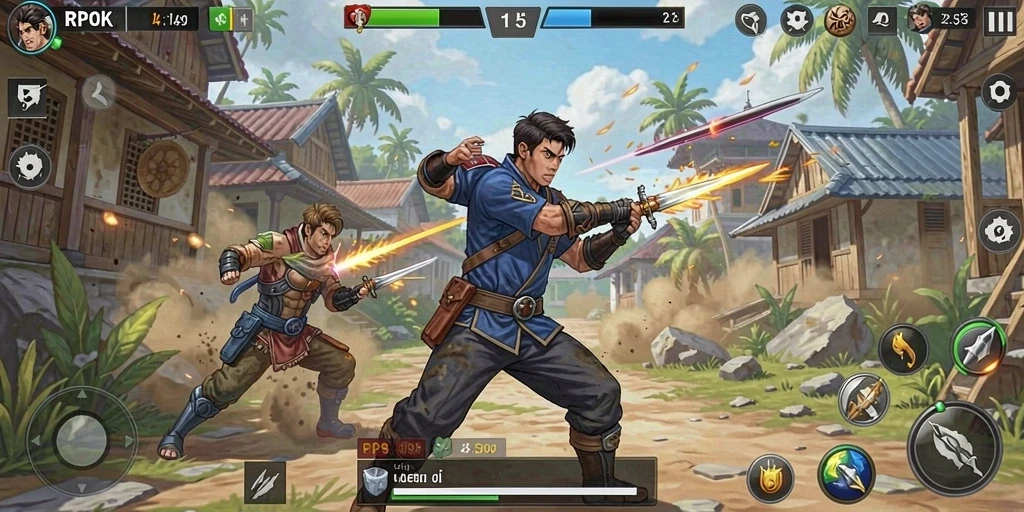 Tampilan gameplay RPOK yang mendebarkan dan intens.