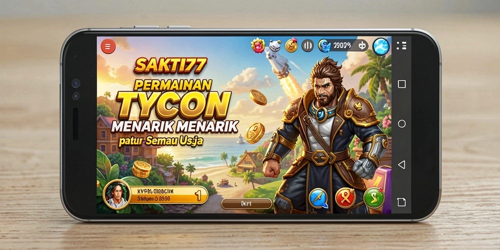 Screenshot gameplay SAKTI77 menampilkan berbagai jenis bisnis yang bisa dikelola.