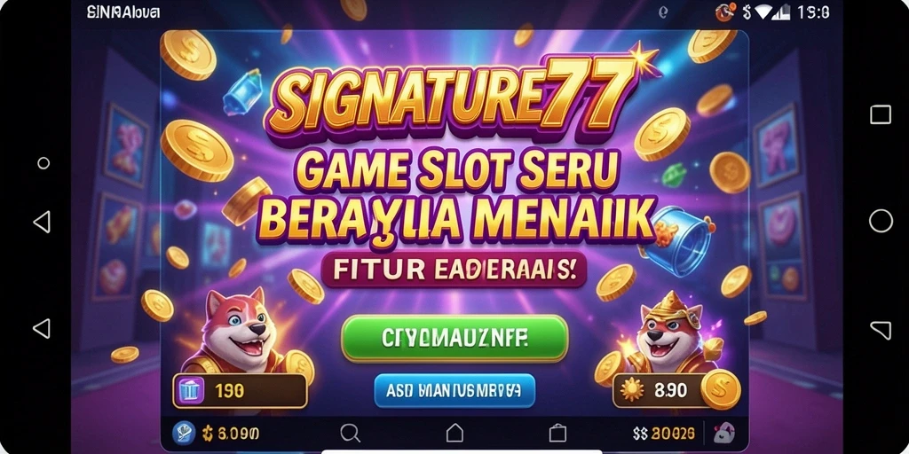 Tampilan gameplay SIGNATURE77 yang memukau dengan tema slot yang bervariasi.