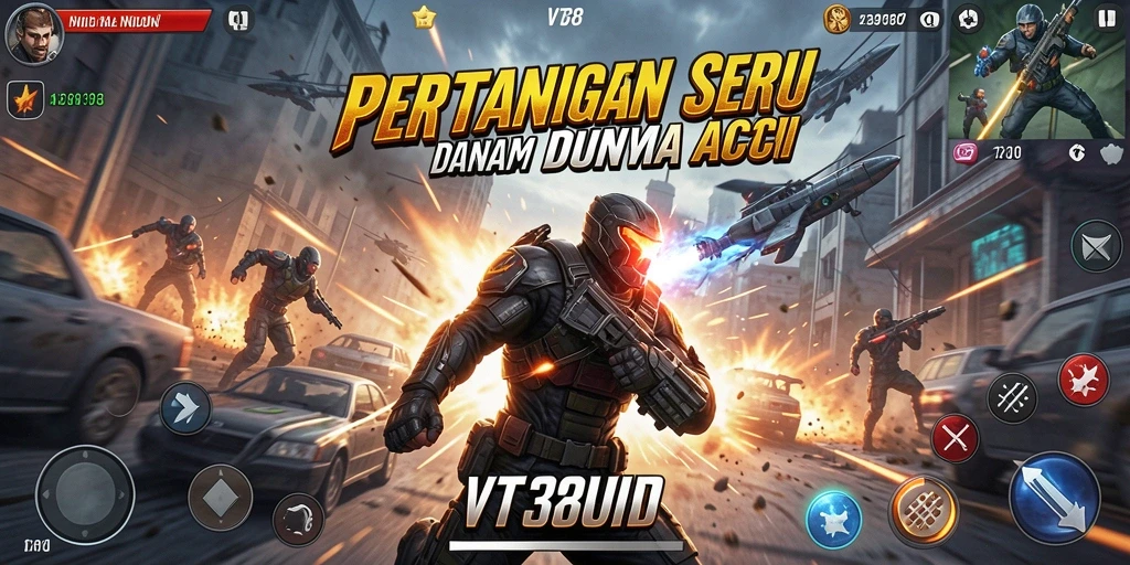 Gameplay intens di dunia aksi VT38 yang mendebarkan.