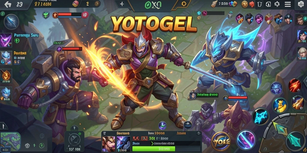 Tampilan menarik dari gameplay MOBA YOTOGEL yang menegangkan.