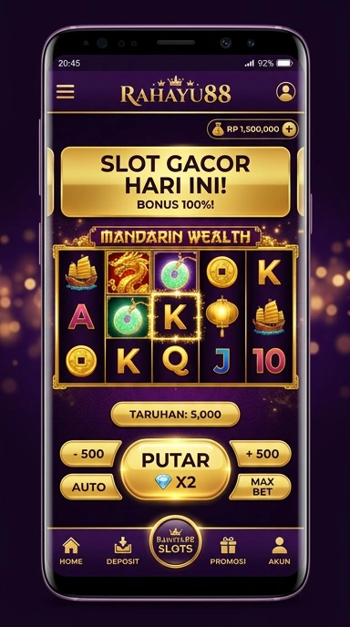 Pengguna sedang mengunduh aplikasi melalui rahayu88.